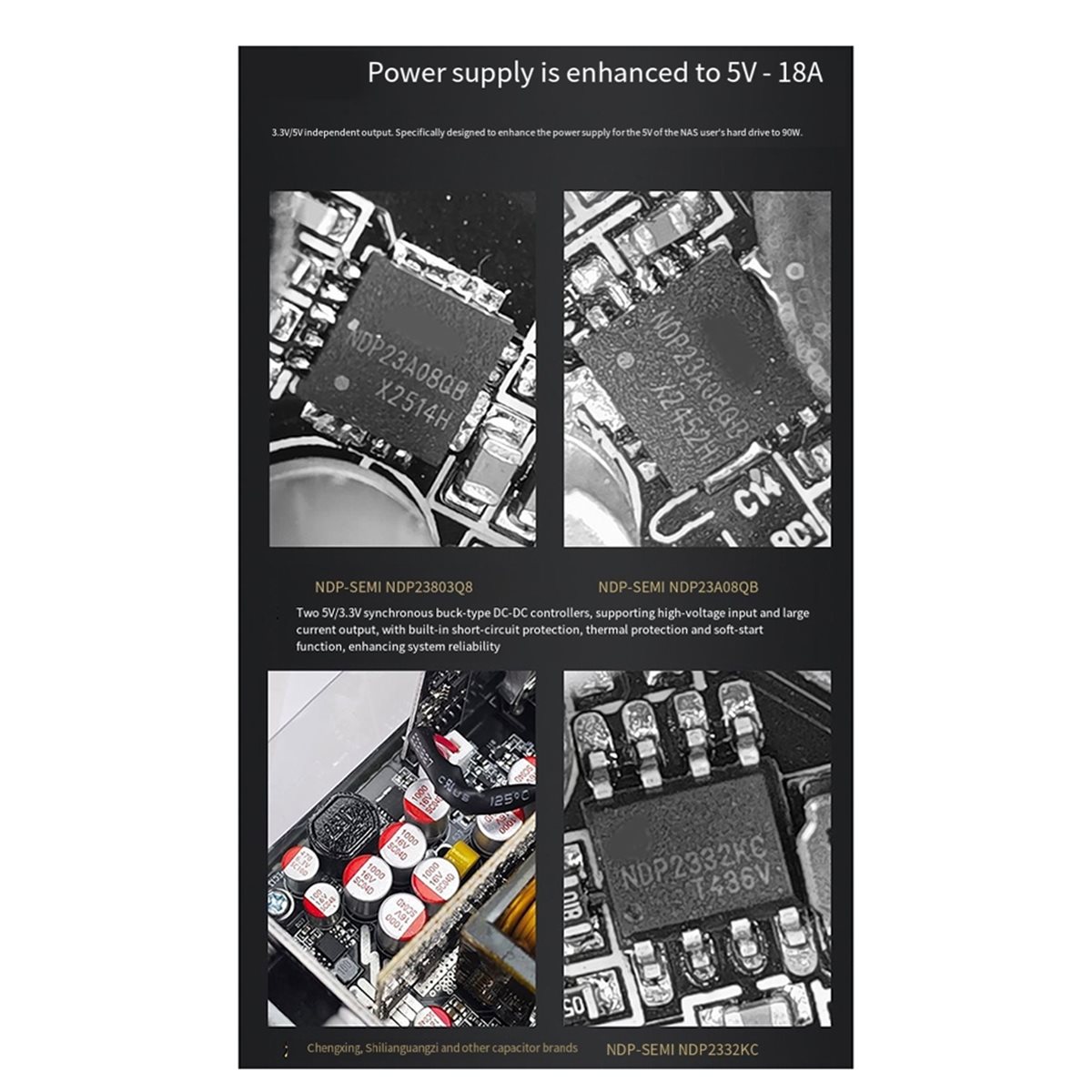 Flex Atx Power Supply 600W 1U - [AC18 Digital]/Flex 600W modulaire voeding, klein
