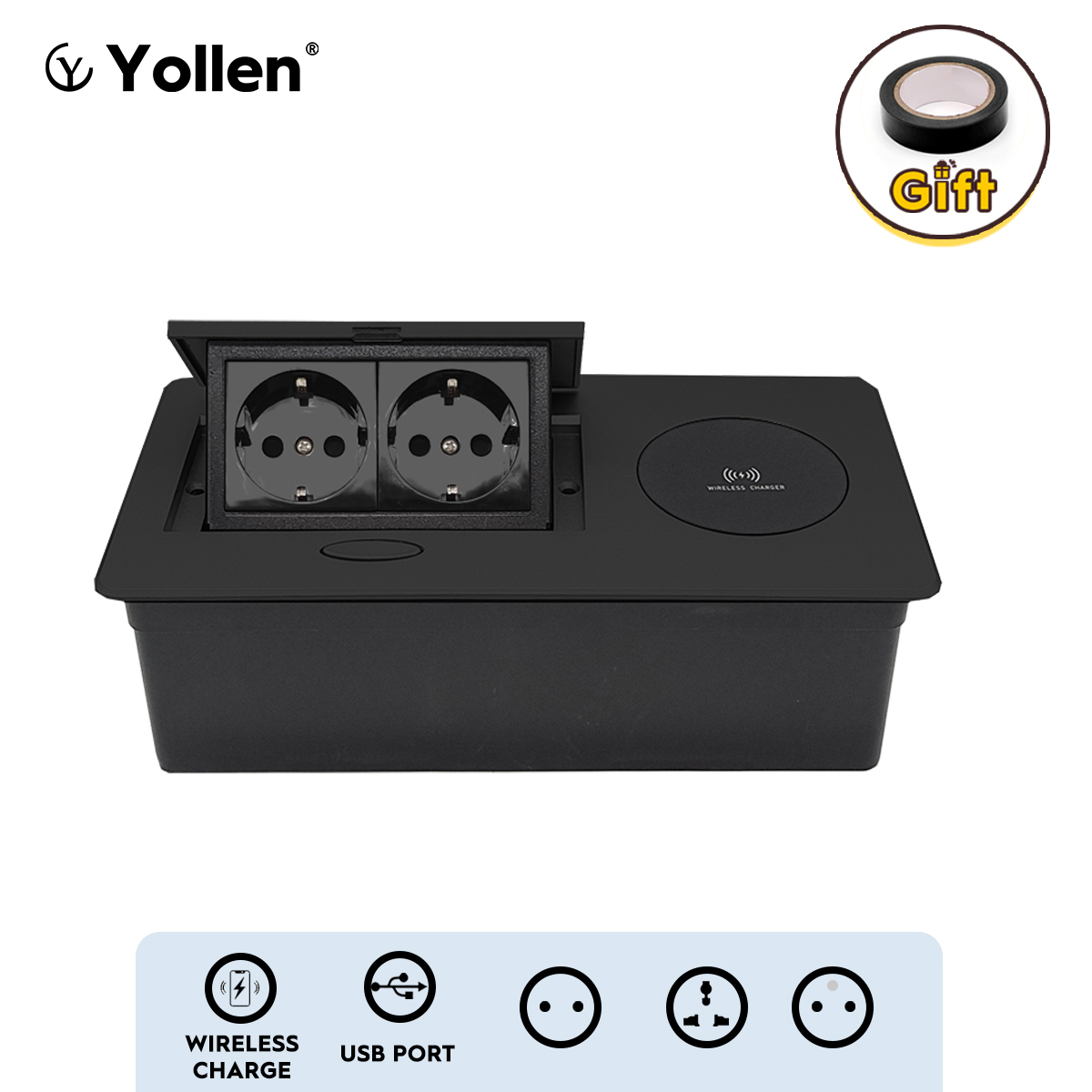 Modular Power Supply - Draadloze Lading Eur Standaard Tafel Socket