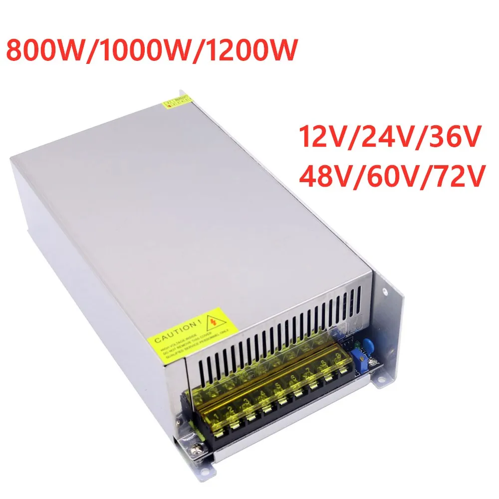 Smps Power Supply - 1200W/1000W/800W Schakelende Voeding Verstelbare DC 12V