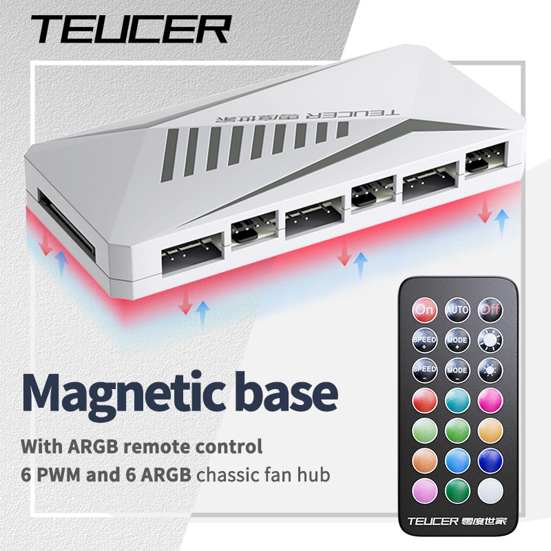 Pc Power Supply - TEUCER LP-6P ARGB Afstandsbediening 6 Way