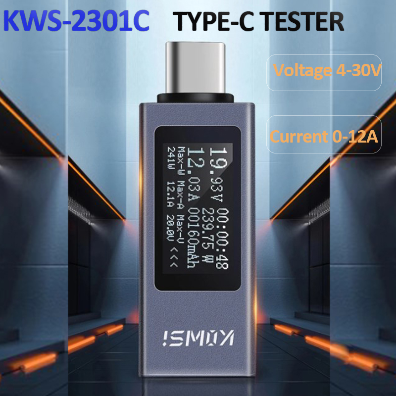 Type-C Stroomspanningsmonitor  - Power Supply Tester recensie en prijs