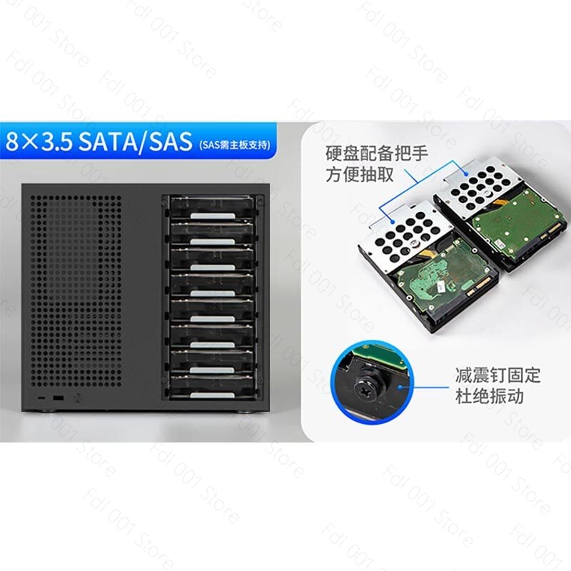 Sagittarius 8-positie NAS-chas - Atx Power Supply recensie en prijs
