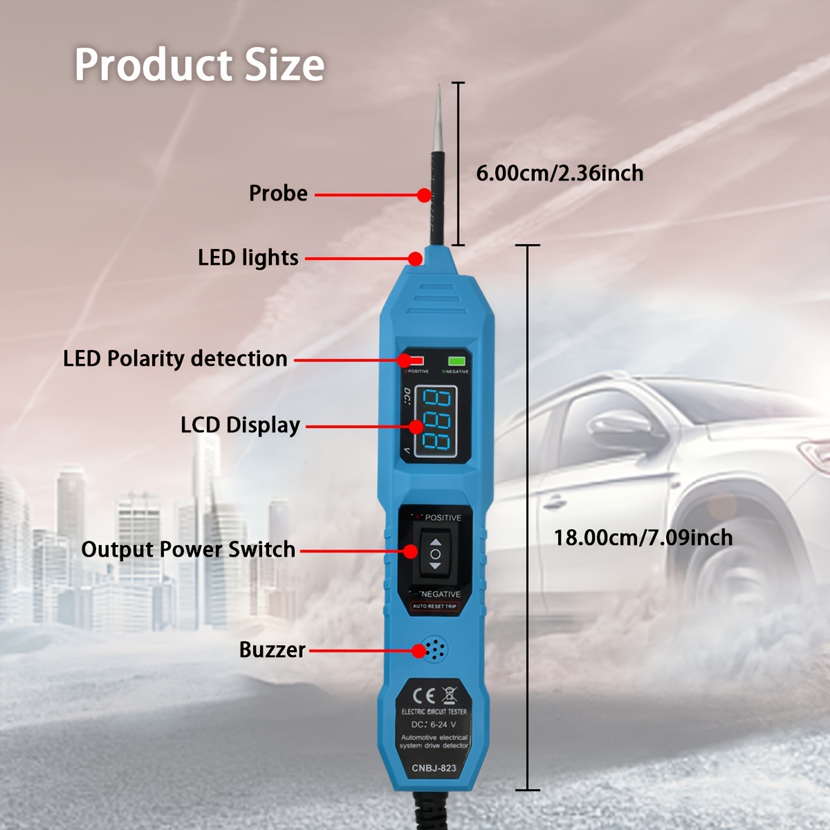 Power Circuit Probe Tester 6V- - Power Supply Tester recensie en prijs