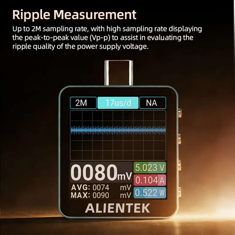 ALIENTEK C2 kleurenschermteste - Power Supply Tester recensie en prijs