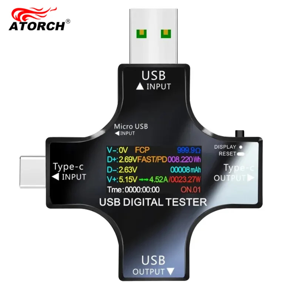 USB-tester DC Type-C PD Digita - Power Supply Tester recensie en prijs