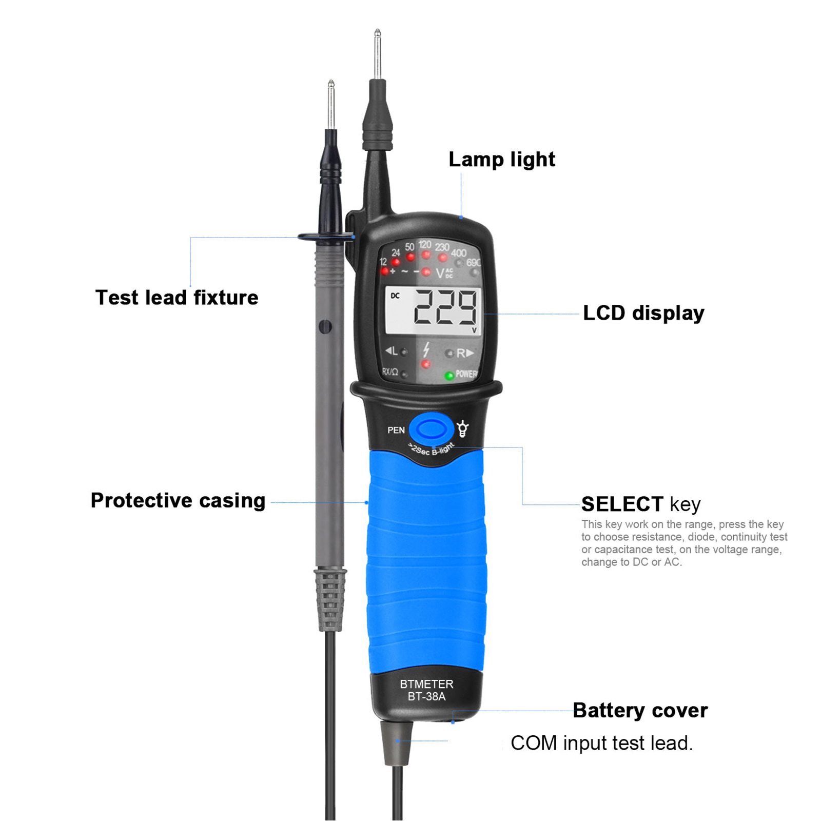 AC/DC-spanningstester 12-690V  - Power Supply Tester recensie en prijs