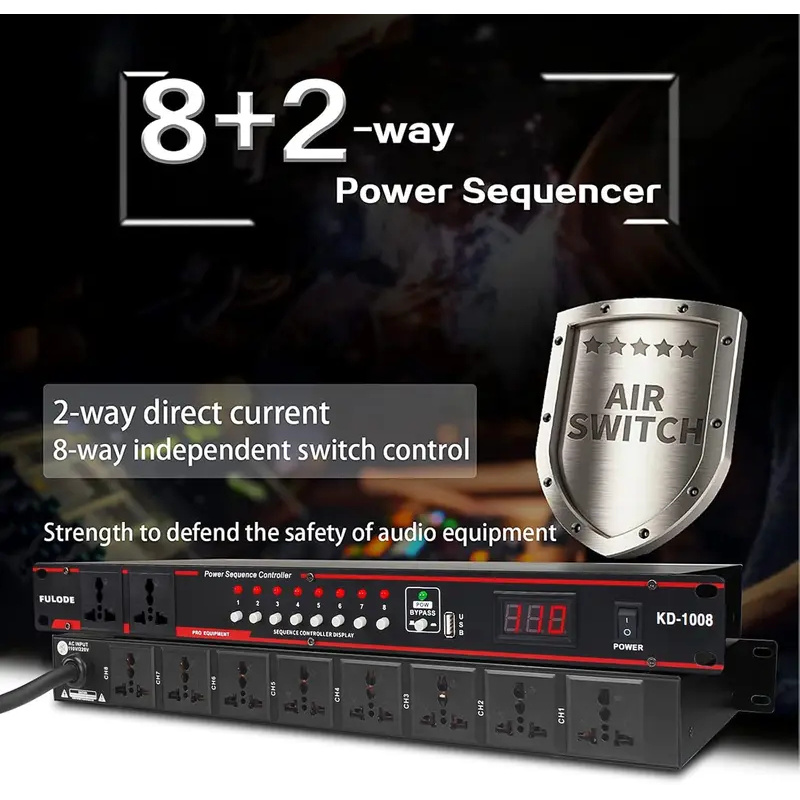 10-wegs hoogvermogen sequencer - Power Supply recensie en prijs