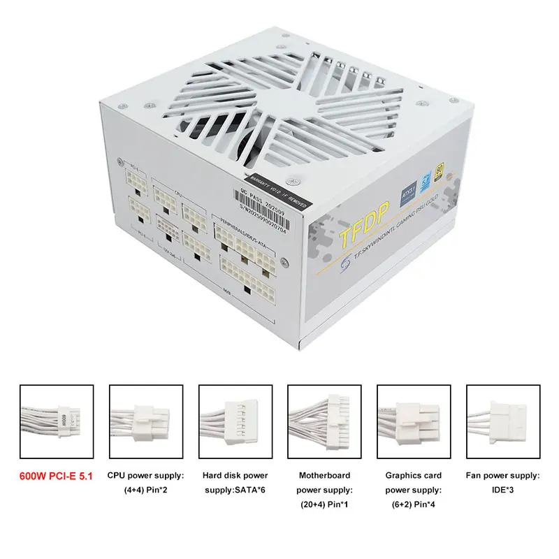 Wit 750 w 850 w 1000 W 1200 W  - Power Supply 750W recensie en prijs