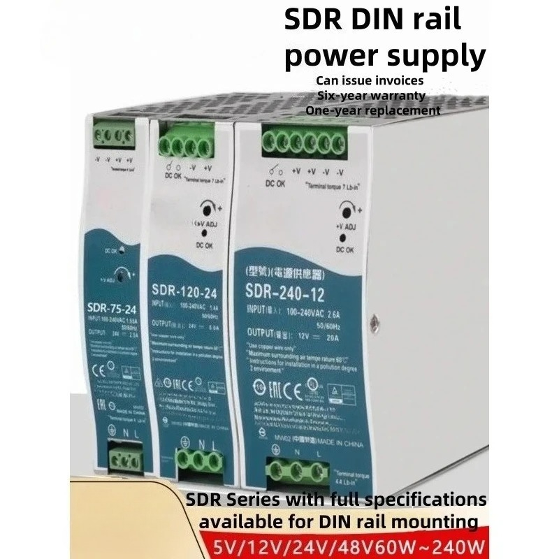 SDR-240-24 DIN-rail voeding 24 - Smps Power Supply recensie en prijs
