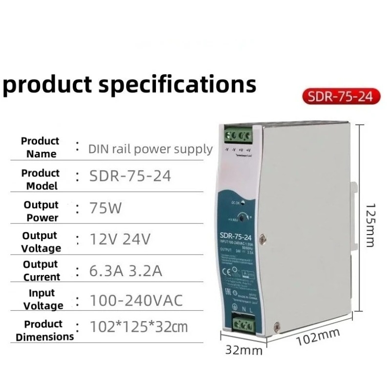 SDR-240-24 DIN-rail voeding 24 - Smps Power Supply recensie en prijs